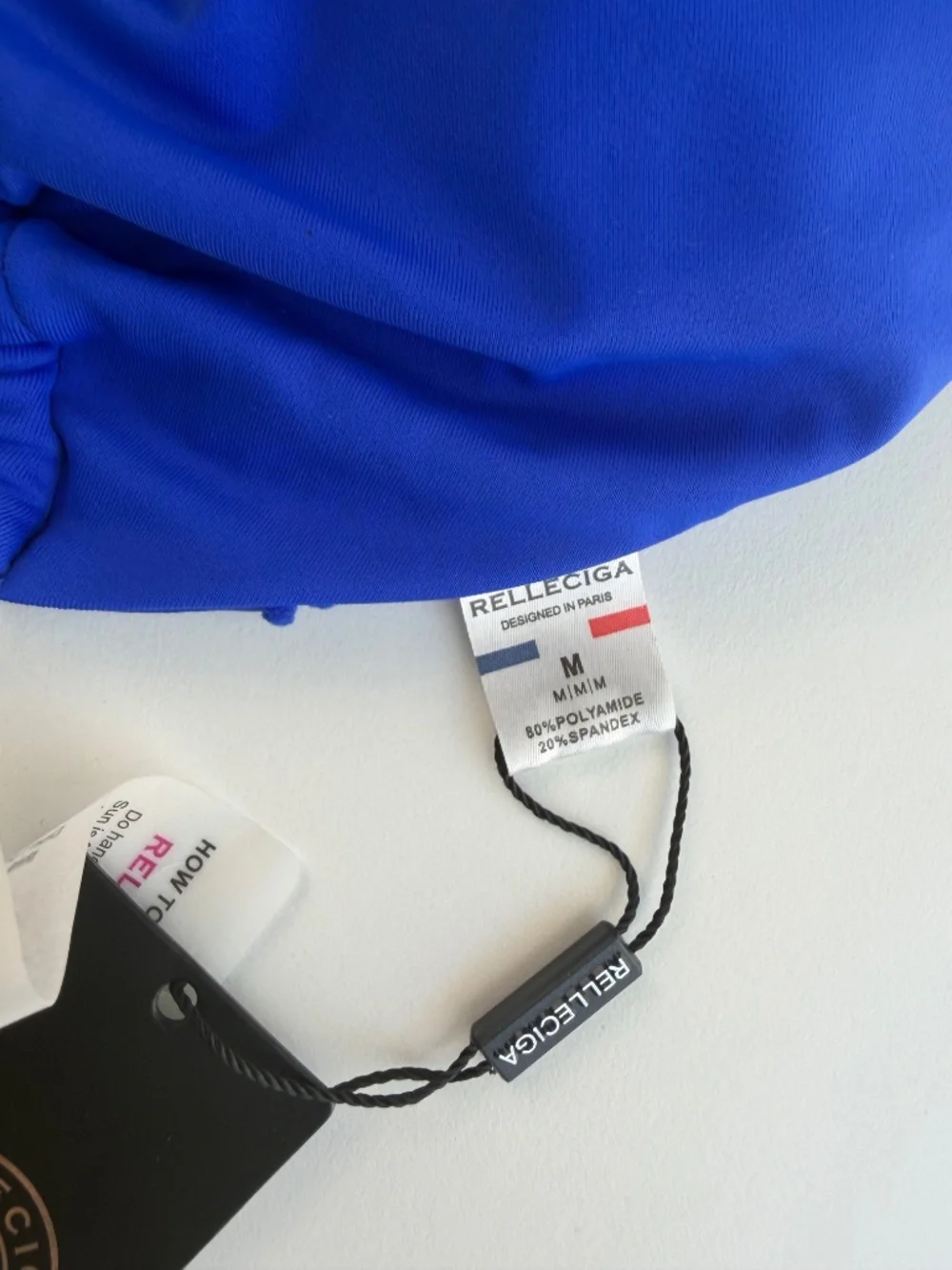 RELLECIGA Women's Royal Blue Halter Triangle Bikini Swim Top M - Picture 5 of 7